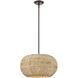 Bemo 1 Light 17.5 inch Oiled Bronze Pendant Ceiling Light